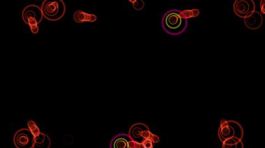 Gizemli Fantastik Parçacık CG animasyon hareketleri grafikleri