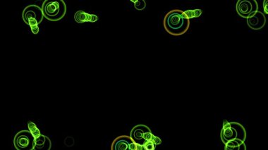 Gizemli Fantastik Parçacık CG animasyon hareketleri grafikleri