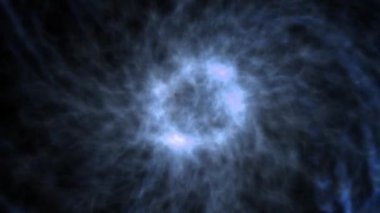 Gizemli Fantastik Parçacık CG animasyon hareketleri grafikleri