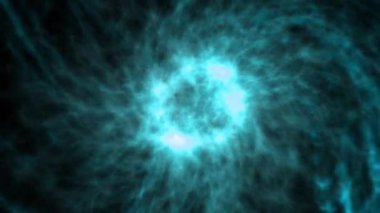 Gizemli Fantastik Parçacık CG animasyon hareketleri grafikleri