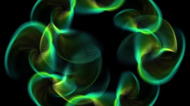 Gizemli Fantastik Parçacık CG animasyon hareketleri grafikleri