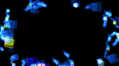 Gizemli Fantastik Parçacık CG animasyon hareketleri grafikleri