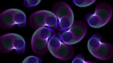 Gizemli Fantastik Parçacık CG animasyon hareketleri grafikleri