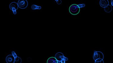 Gizemli Fantastik Parçacık CG animasyon hareketleri grafikleri