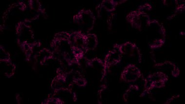 Renkli Girdap yan CG parçacık hareketi grafikleri