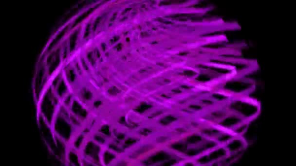 Γραφικά Κίνησης Σωματιδίων Πλευράς Περιστροφής Vortex Χρώματος — Αρχείο Βίντεο