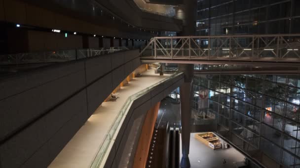 Tokyo International Forum Night View 2022 July — Stock video