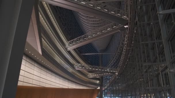 Tokyo International Forum Night View 2022 July — Wideo stockowe