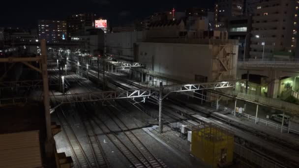 Τόκιο Ueno Railway View Night View 2022 Ιούλιος — Αρχείο Βίντεο