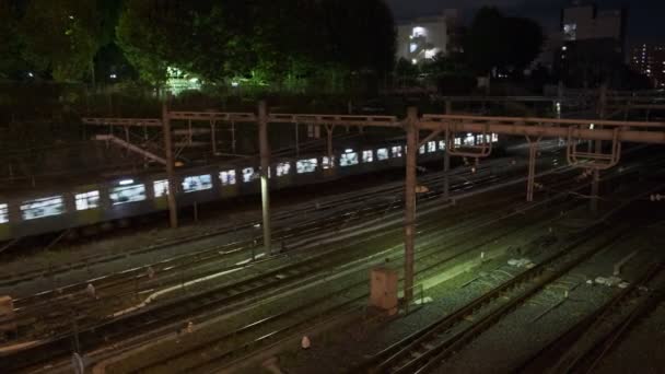 Tokyo Ueno Railway View Night View 2022 July — Vídeos de Stock