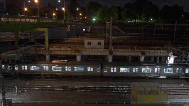 Tokyo Ueno Railway View Night View 2022 July — Stock videók