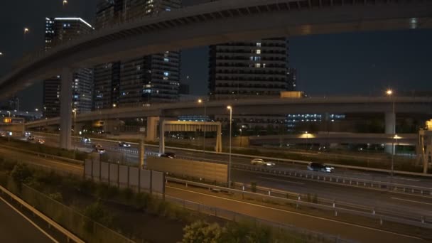 Tokyo Night Metropolitan Expressway Bay Line Bayshore 2022 — Αρχείο Βίντεο