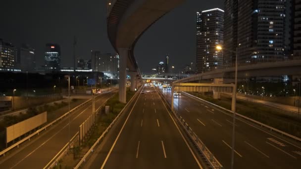 Tokyo Night Metropolitan Expressway Bay Line Bayshore 2022 — Αρχείο Βίντεο