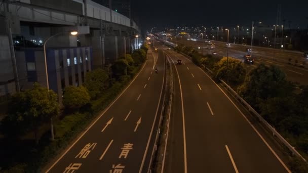 Tokyo Night Metropolitan Expressway Gulf Line Bayshore 2022 — Stok video