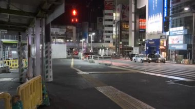 Tokyo Shibuya Gece Yarısı Görünümü 2022 Temmuz