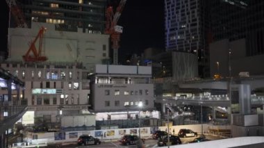 Tokyo Shibuya Gece Yarısı Görünümü 2022 Temmuz