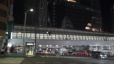 Tokyo Shibuya Gece Yarısı Görünümü 2022 Temmuz