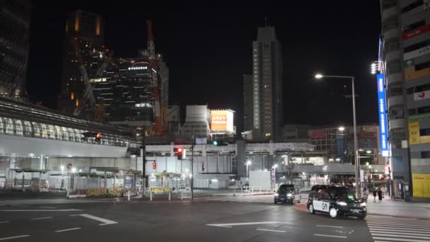 Tokyo Shibuya Midnight View 2022 July — Stok Video