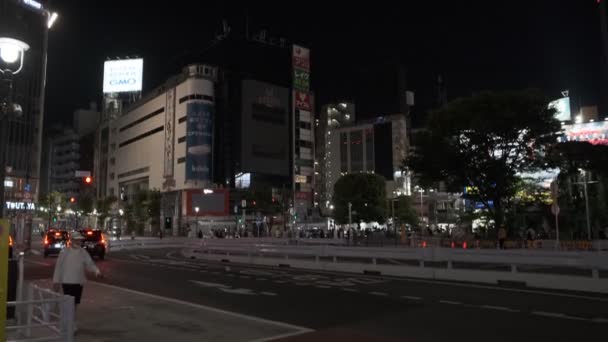 Tokyo Shibuya Midnight View 2022 July — Video Stock