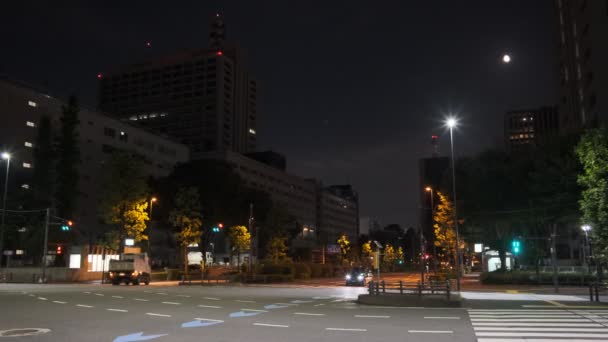 Tokio Kasumigaseki Vista Nocturna 2022 Julio — Vídeos de Stock