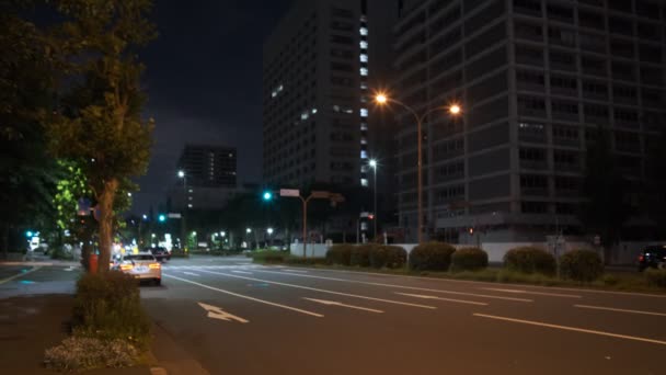 Tokio Kasumigaseki Vista Nocturna 2022 Julio — Vídeos de Stock