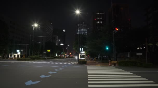 Tokio Kasumigaseki Vista Nocturna 2022 Julio — Vídeos de Stock