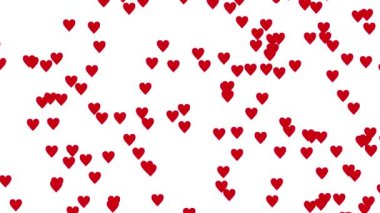 Heart shape particle white background color CG motion graphics