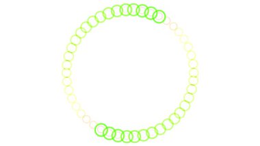 White background color motion graphics digital CG particles