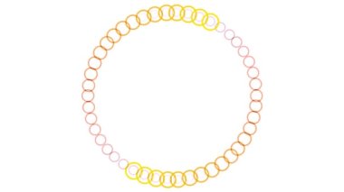 White background color motion graphics digital CG particles