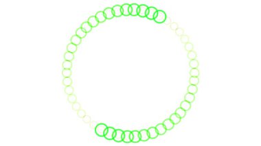 White background color motion graphics digital CG particles