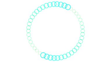 White background color motion graphics digital CG particles