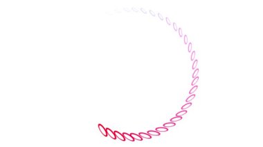 White background color motion graphics digital CG particles