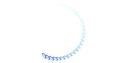 White background color motion graphics digital CG particles