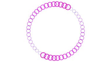 White background color motion graphics digital CG particles