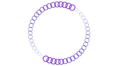 White background color motion graphics digital CG particles