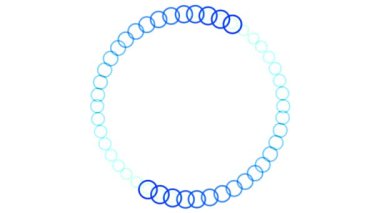 White background color motion graphics digital CG particles