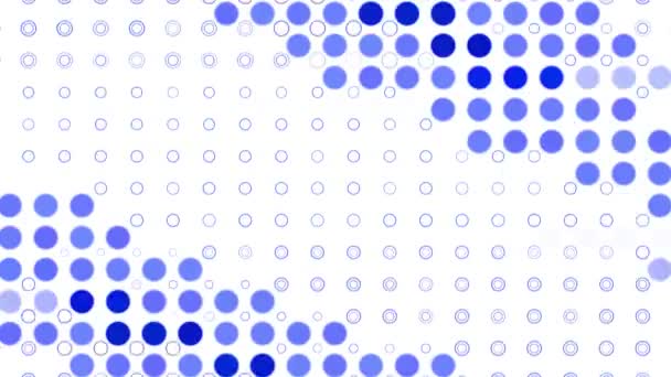 Circular Shape Particle White Background Color Motion Graphics — Vídeos de Stock