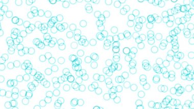 Round circular shape particle white background color CG motion graphics