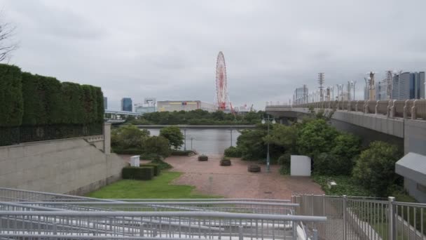 Tokyo Odaiba Palette Town Dismantling 2022 Venus Fort — Vídeo de stock