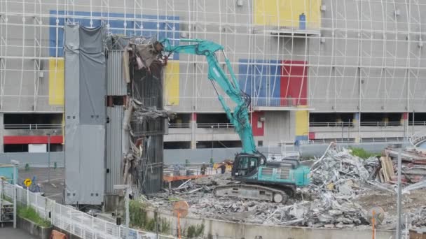Tokyo Odaiba Palette Town Dismantling 2022 Venus Fort — Stock Video
