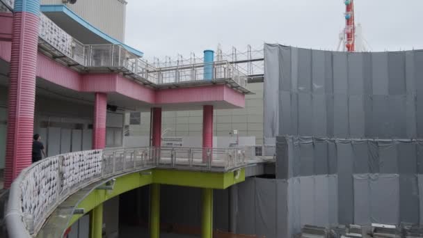 Tokyo Odaiba Palette Town Dismantling 2022 Venus Fort — Vídeo de stock