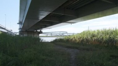 Tokyo Arakawa nehir yatağı manzarası 2022 Ağustos