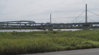 Tokyo Arakawa nehir yatağı manzarası 2022 Ağustos