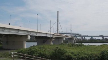 Tokyo Arakawa nehir yatağı manzarası 2022 Ağustos