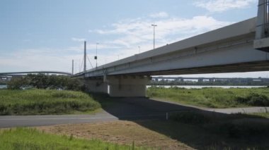 Tokyo Arakawa nehir yatağı manzarası 2022 Ağustos