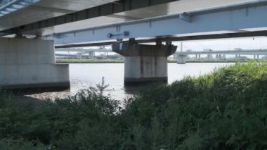 Tokyo Arakawa nehir yatağı manzarası 2022 Ağustos
