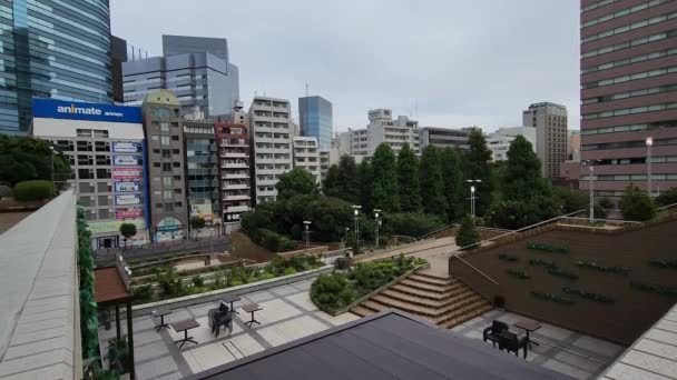 Tokyo Ikebukuro Sunshine City Early Morning September 2022 — Video Stock