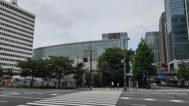 Tokyo International Forum Early Morning September 2022 — Video Stock