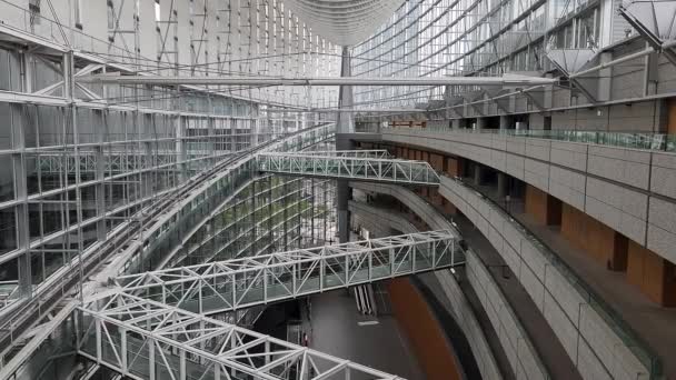 Tokyo International Forum Early Morning September 2022 — Stok video