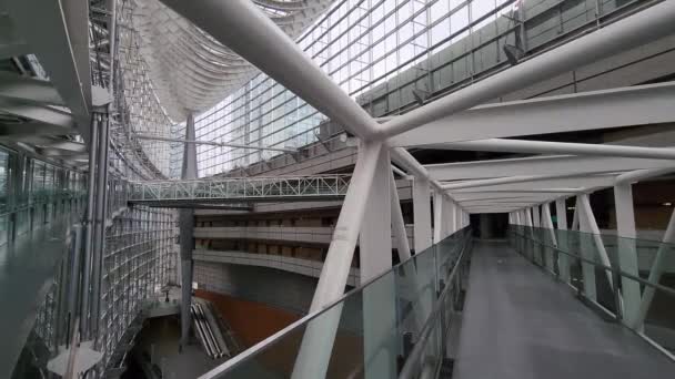 Tokyo International Forum Early Morning September 2022 — Stockvideo